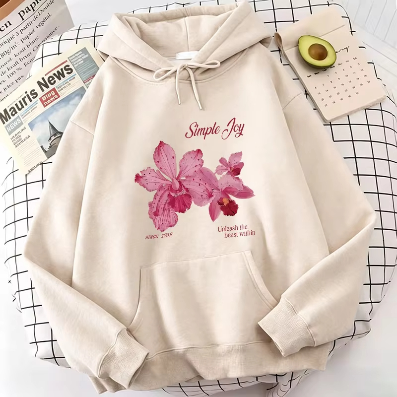 Harajuku Graphic Pullover Flow - Plant Parent Hoodie ulasan dan harga