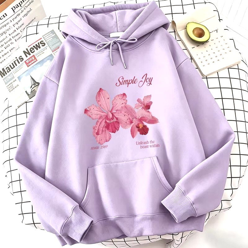 Harajuku Graphic Pullover Flow - Plant Parent Hoodie ulasan dan harga